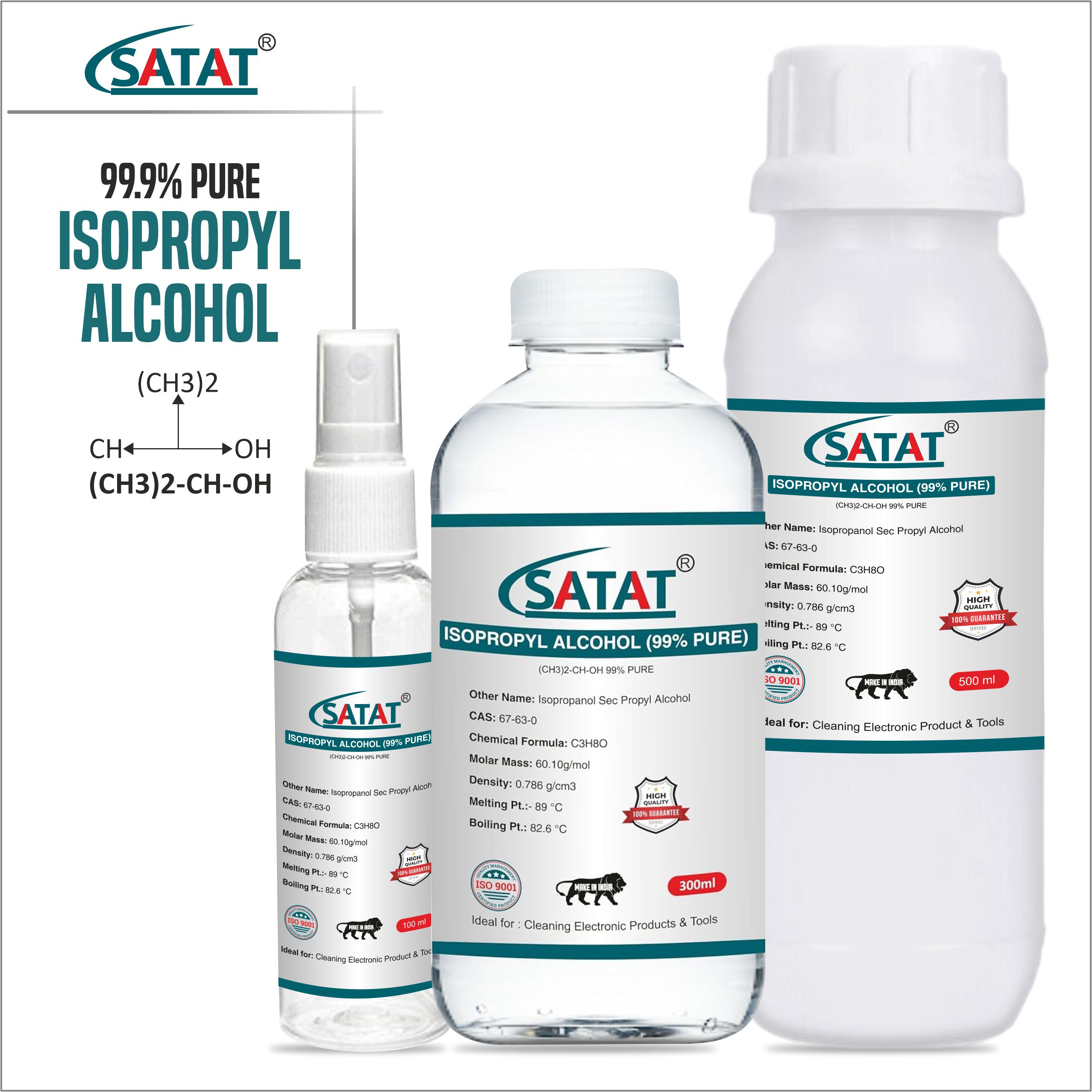 SATAT IPA Isopropyl Alcohol 99.9% Pure