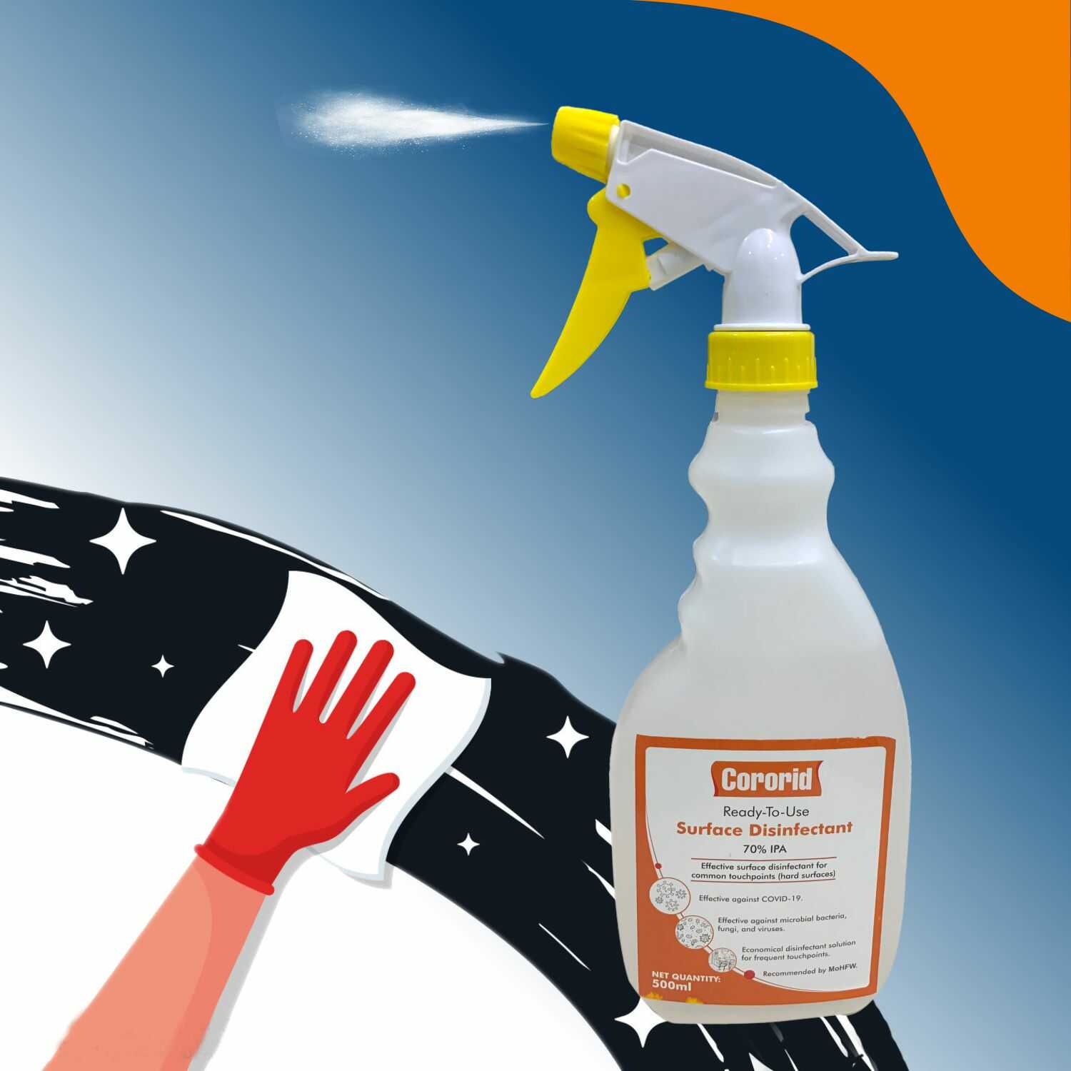 Ready-to-use Surface Disinfectant (70% IPA)