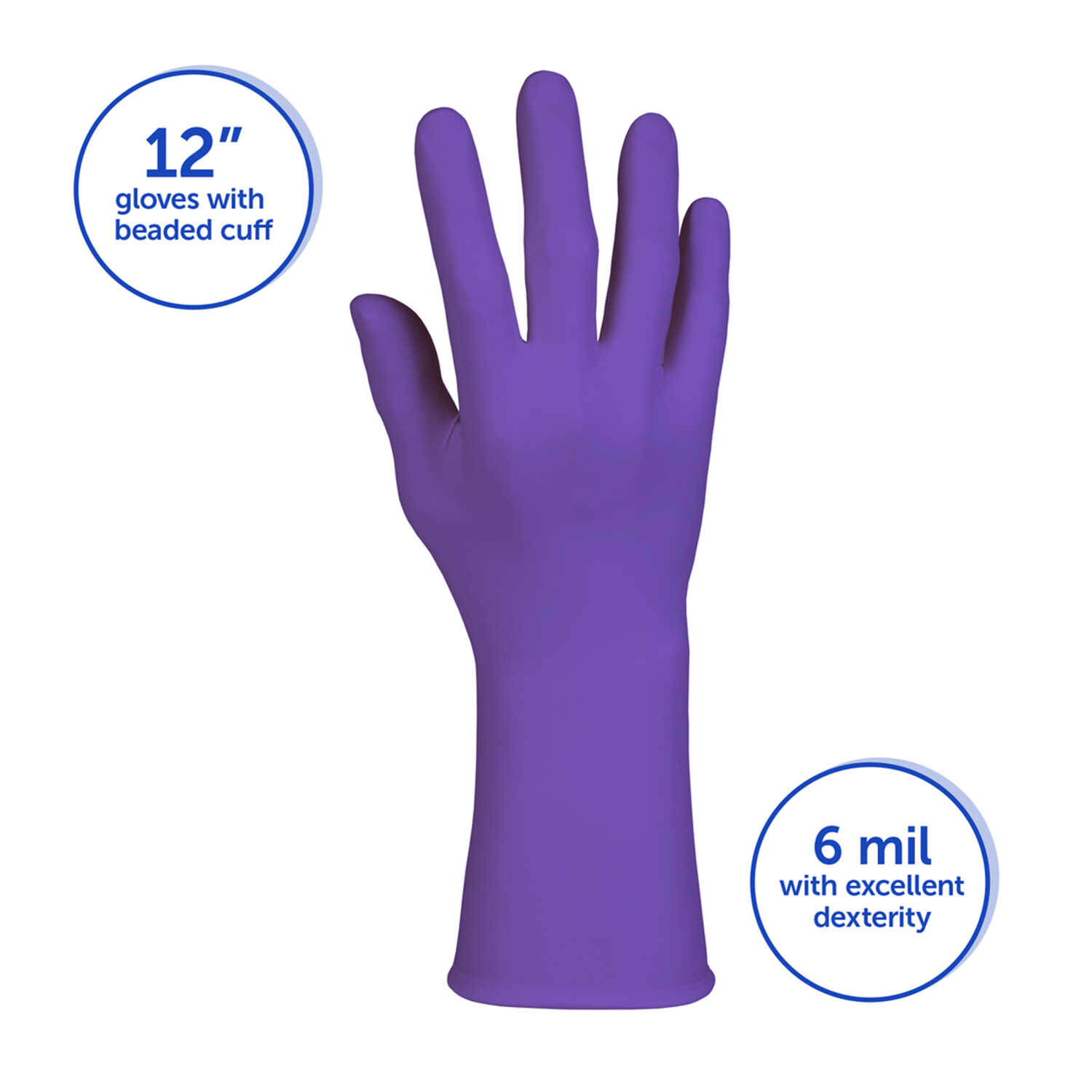 KIMTECH* Purple Nitrile Exam* Gloves 12