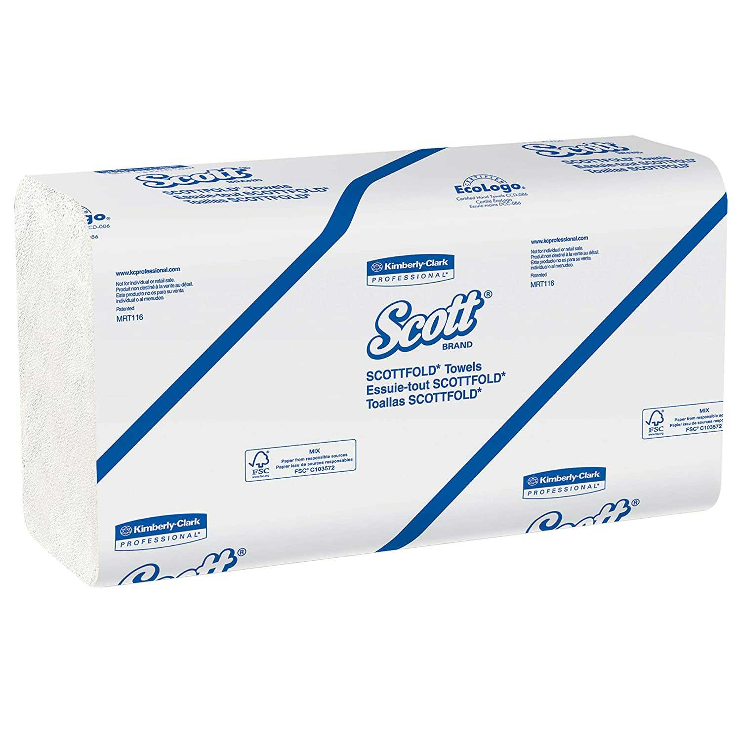 Kimberly Clark* Scott* Multifold Hand Towels, 28620 (Pack of 16/Case, 250 Sheets/Pack, Total 4000 Sheets)