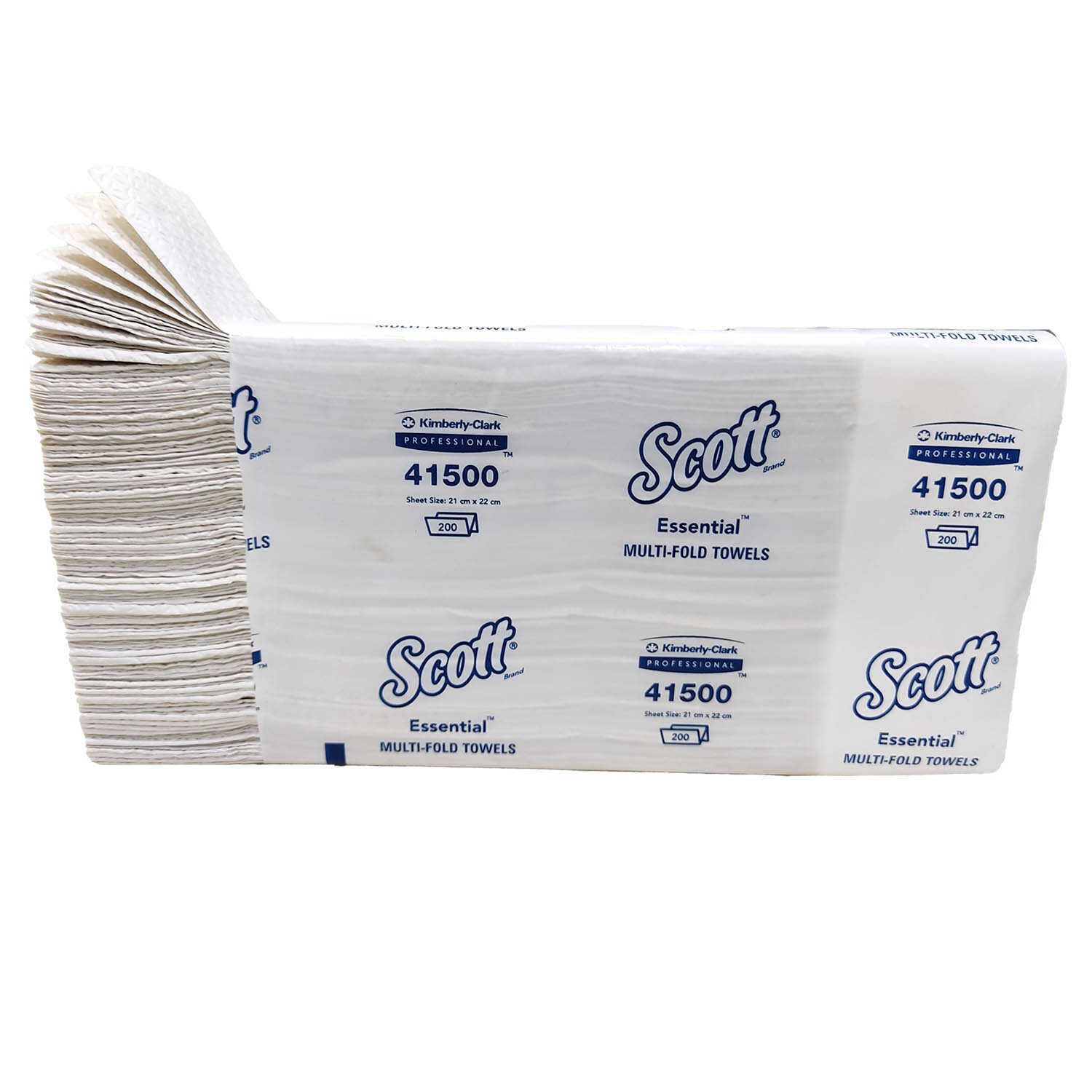 Kimberly Clark* Scott* Essential  Multifold Hand Towels, 41500  ( Pack of 30/Case, 200 Sheets/Pack, Total 6000 Sheets )