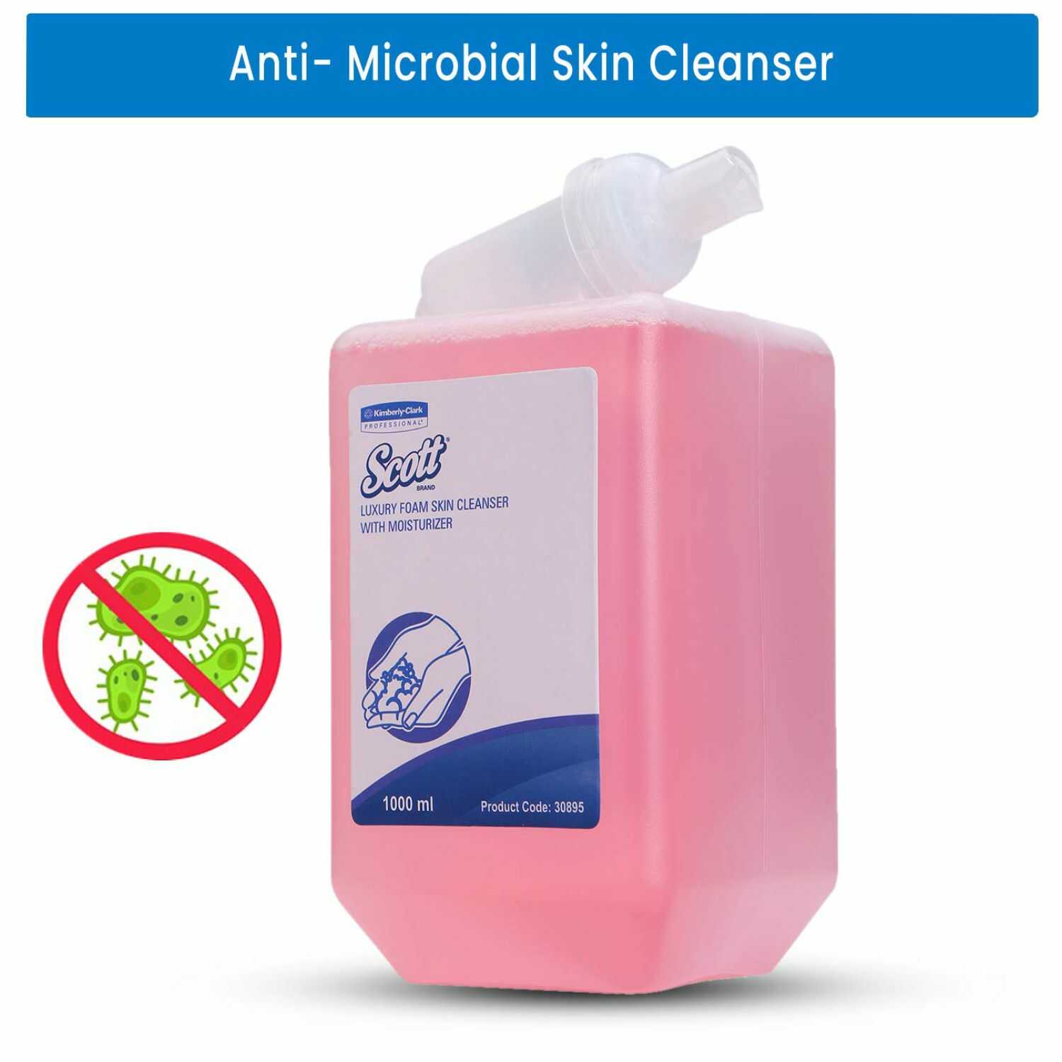 Kimberly Clark* Scott* Luxury Handwash Foam Soap Refill, 30895 ( Pack of 6 Refills/Case, 1000ml/Refill, Total 6000ml)