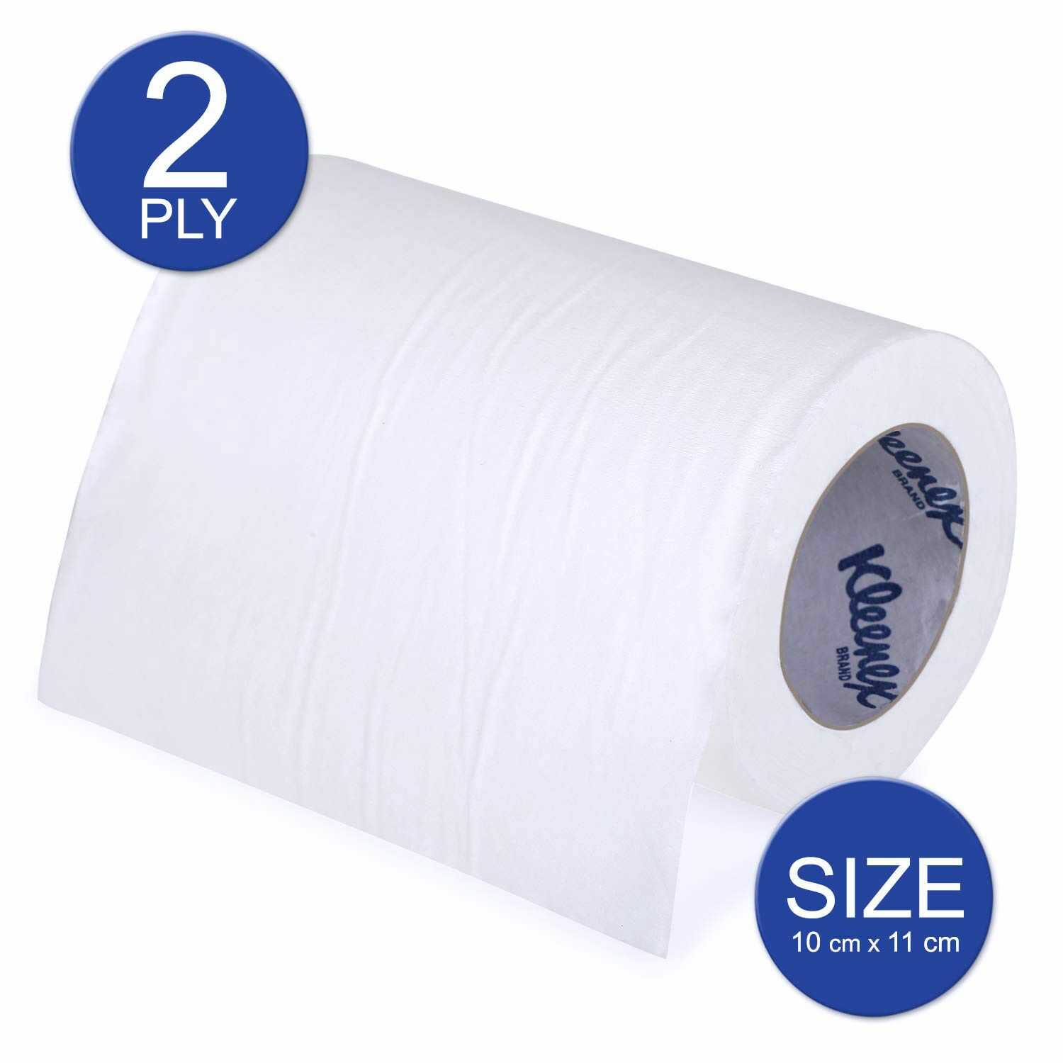 Kimberly Clark* Kleenex* Bathroom Tissue Roll, 1272 (Pack of 100 Rolls/Case, 200 Sheets/Pack, Total 20,000 Sheets )