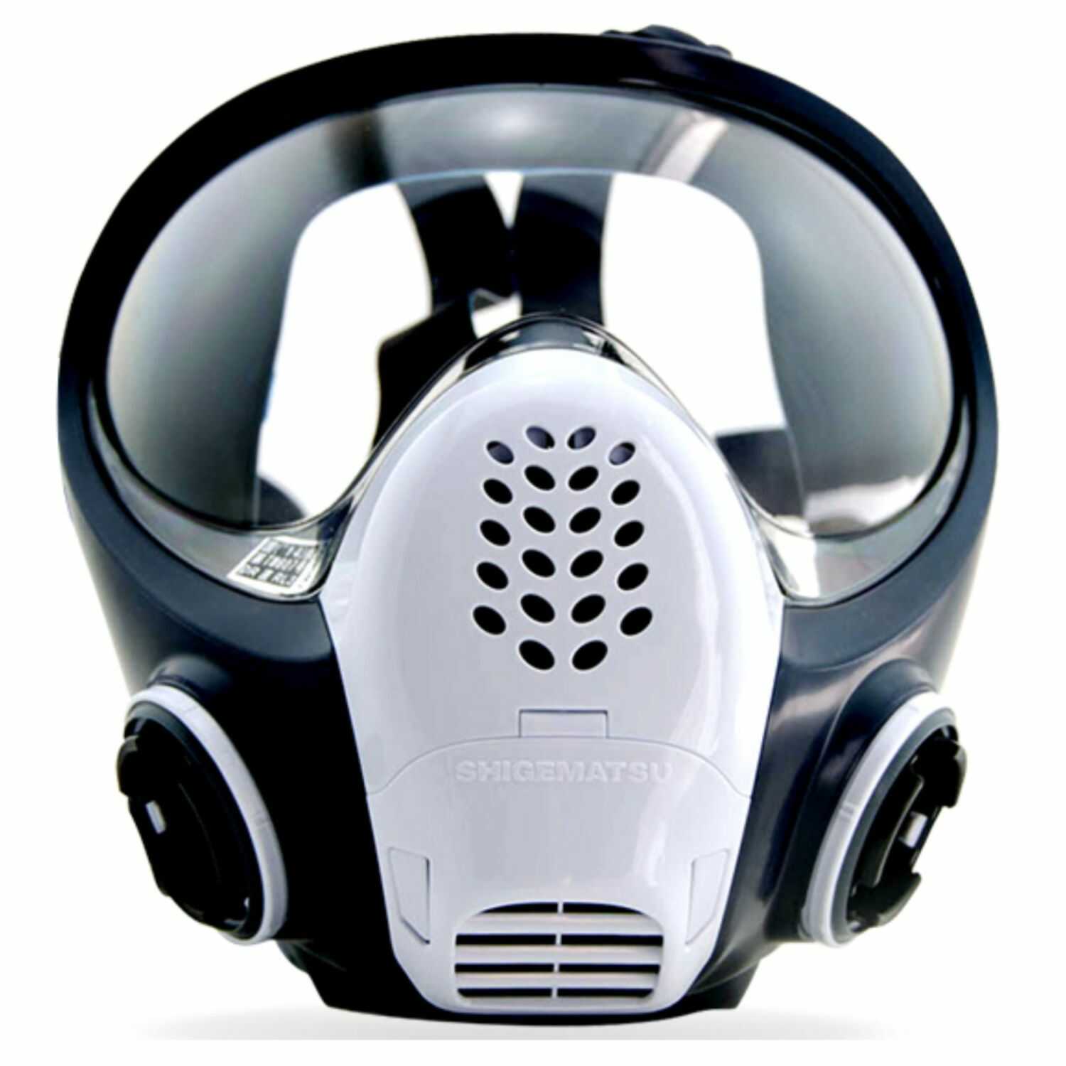 Shigematsu TW088 Reusable Full Face Respirator with Speaking Diaphragm, Black, Dual Cartridge, Size-Medium 11811, Pack of 1 (Cartridge not Include)