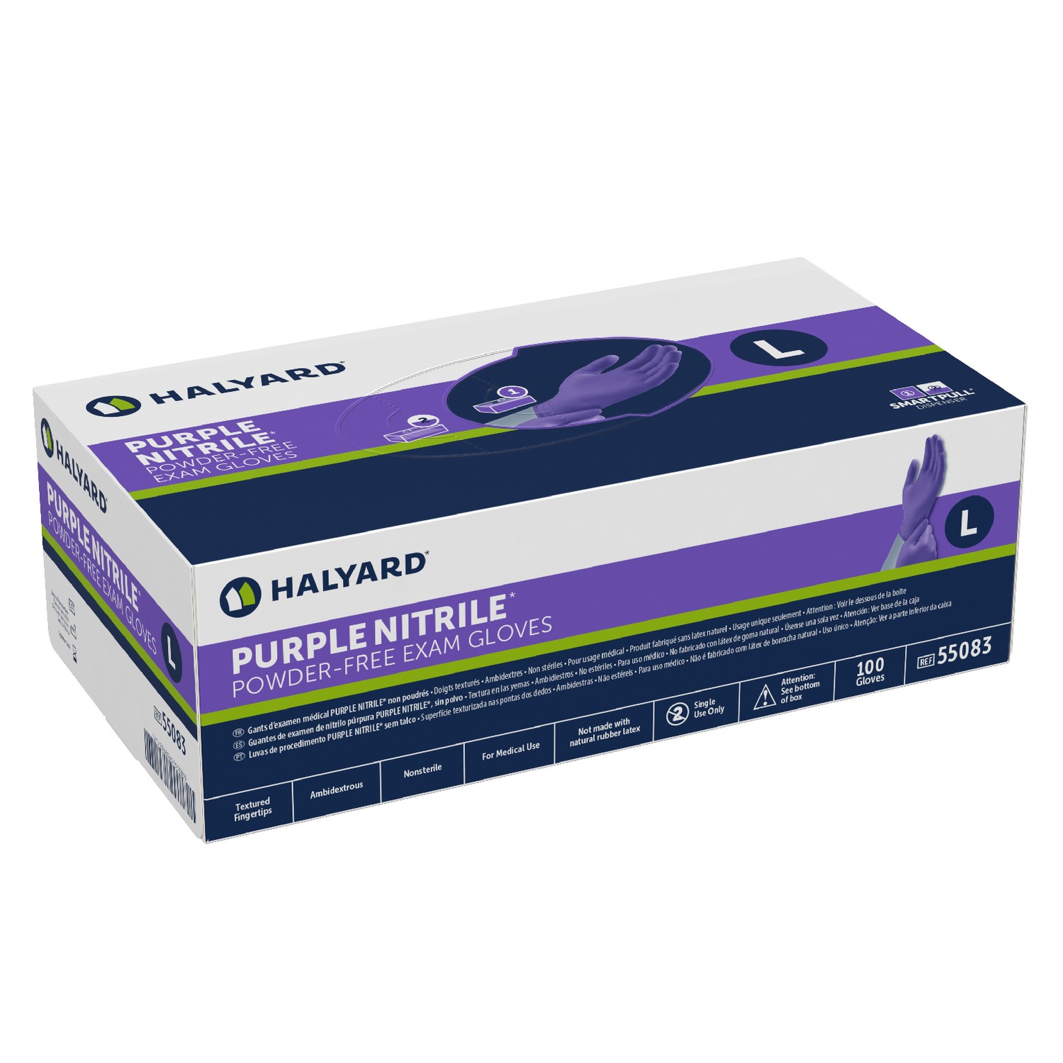 Halyard*  Purple Nitrile Exam Gloves