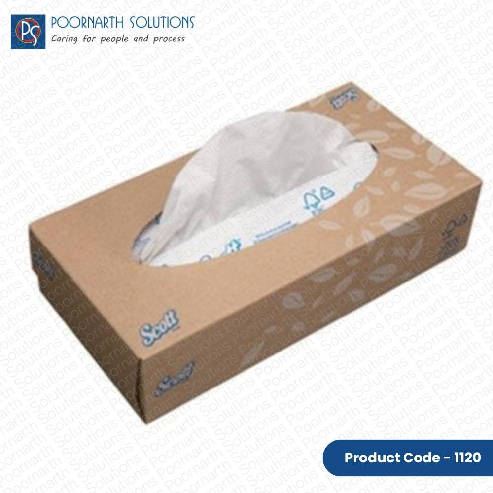 Scott® Facial Tissue (01120) – 2-Ply, Soft & Absorbent, 100 Pulls / Box, Pack of 60 Boxes (6,000 Tissues Total)