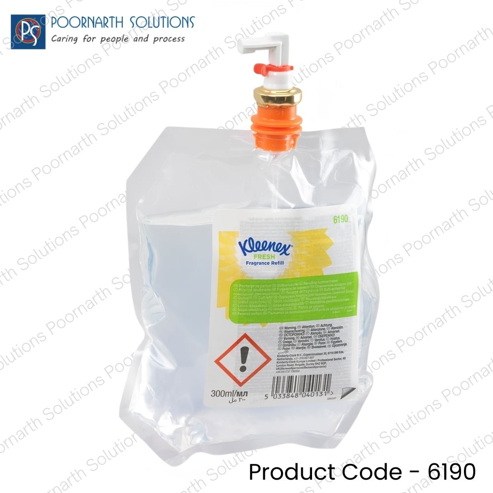 Kleenex® Botanics Aircare Refill (6190) – Fresh Fragrance, 6 × 300 ml (1,800 ml Total) | Aquarius® Compatible