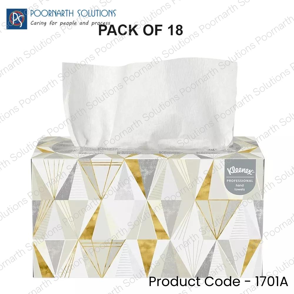 Kleenex® Pop-Up Hand Towel (Model 1701A) – 120 Sheets / Pack, 18 Packs / Case (2,160 Sheets Total)