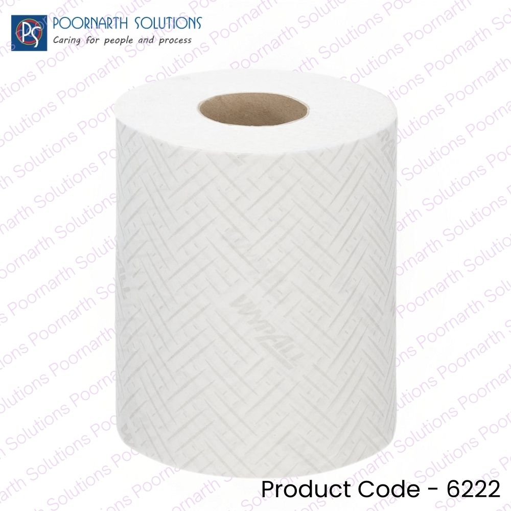 WypAll® L10 Food & Hygiene Centrefeed (6222) – 1-Ply Dry Cleaning Wipes, 6 Rolls × 430 Sheets (Total 2,580 Wipes)