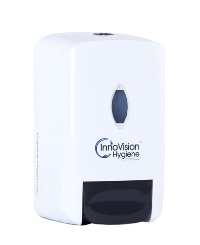 Innovision Hygiene Eco Soap Dispenser – Wall-Mounted Manual Foam/ Liquid Dispenser, 500 ml Capacity, ABS Body