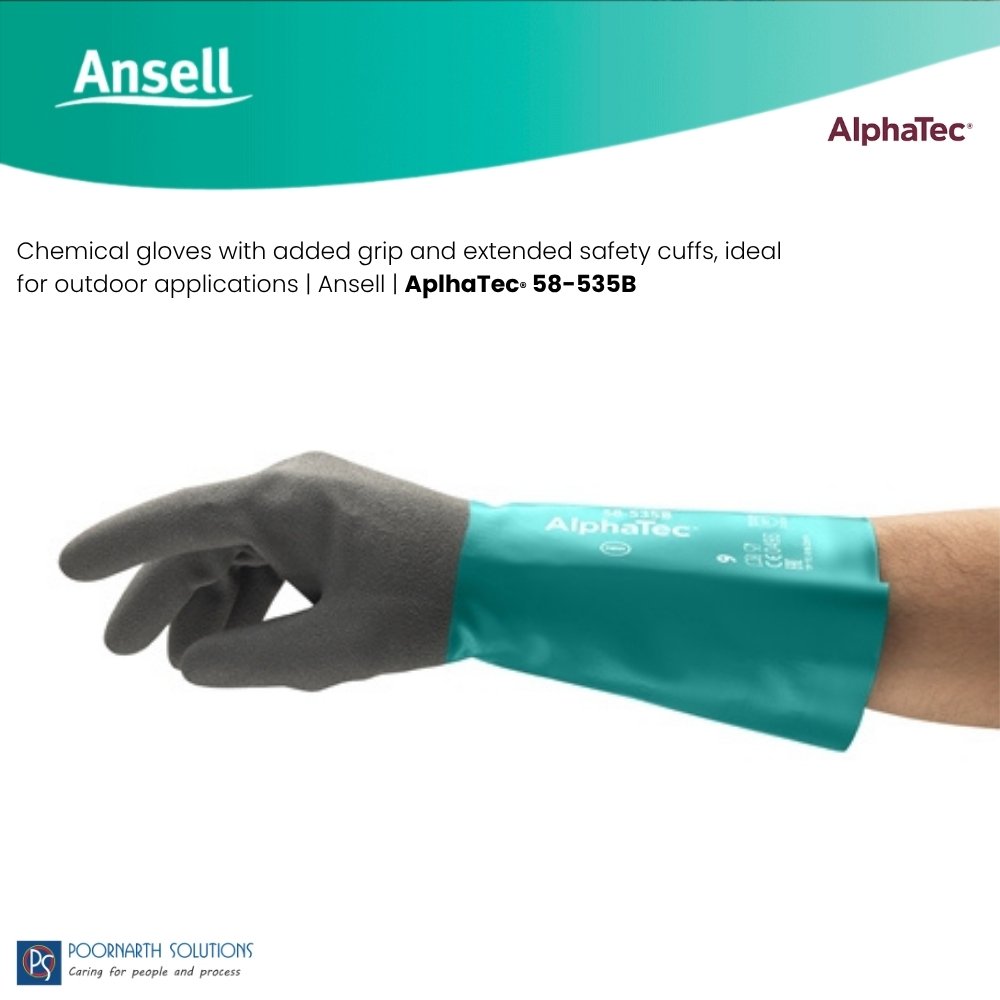 Ansell AlphaTec® 58-535B Chemical Resistant Gloves | Oil & Chemical Protection