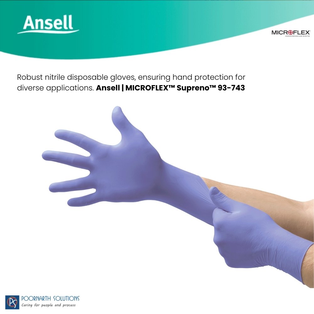 Microflex Supreno 93-743 | Powder-Free Disposable Nitrile Exam & Industrial Gloves
