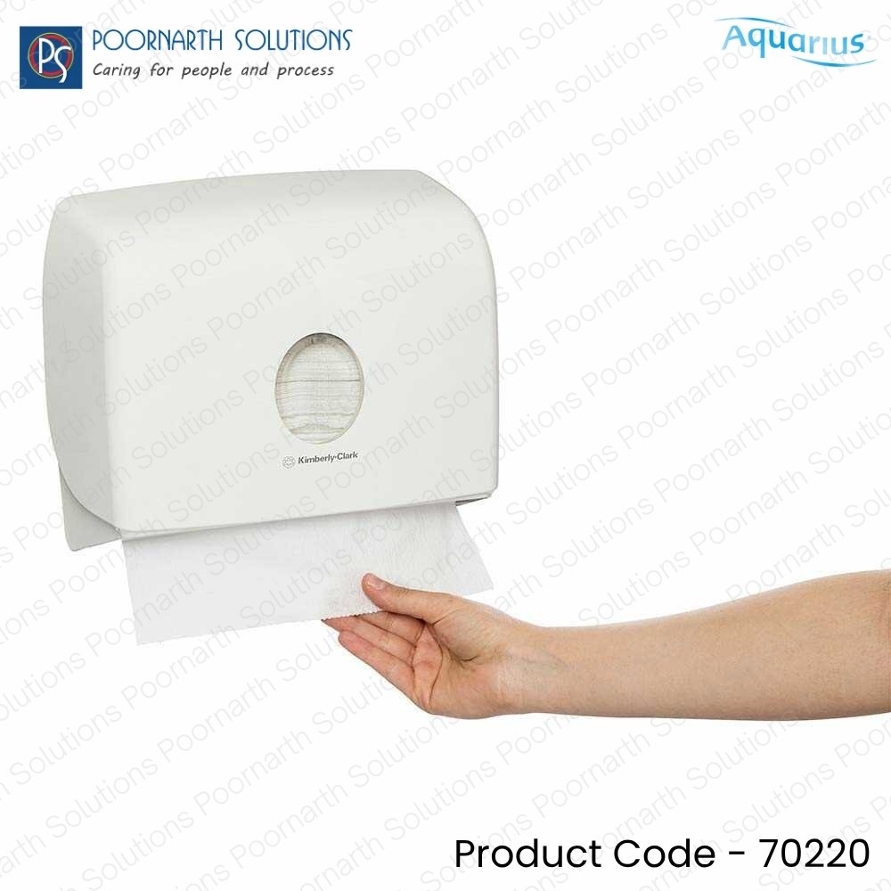Kimberly-Clark Aquarius Compact Multifold Towel Tissue Dispenser, 70220 (Pack of 1)